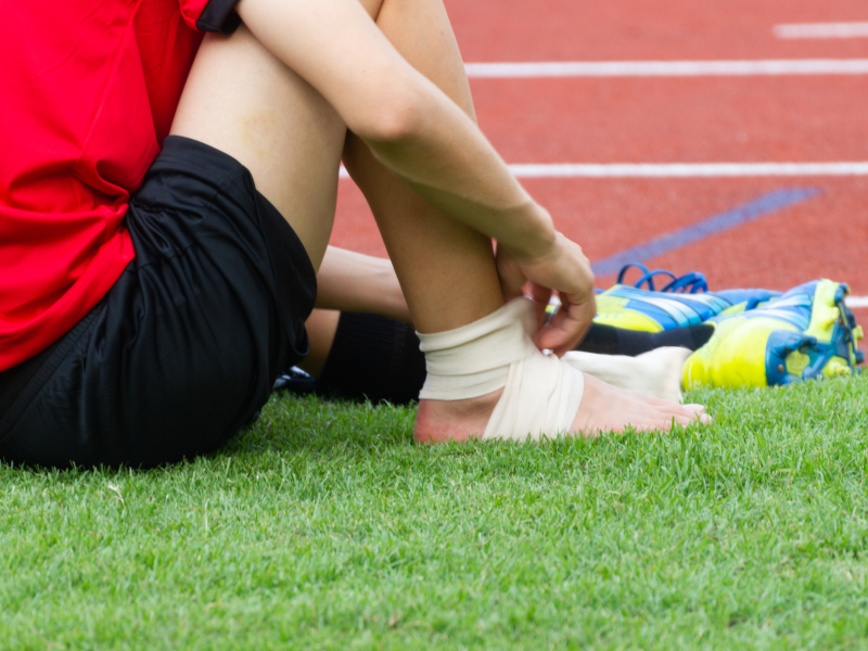 Esguince de tobillo en futbolistas