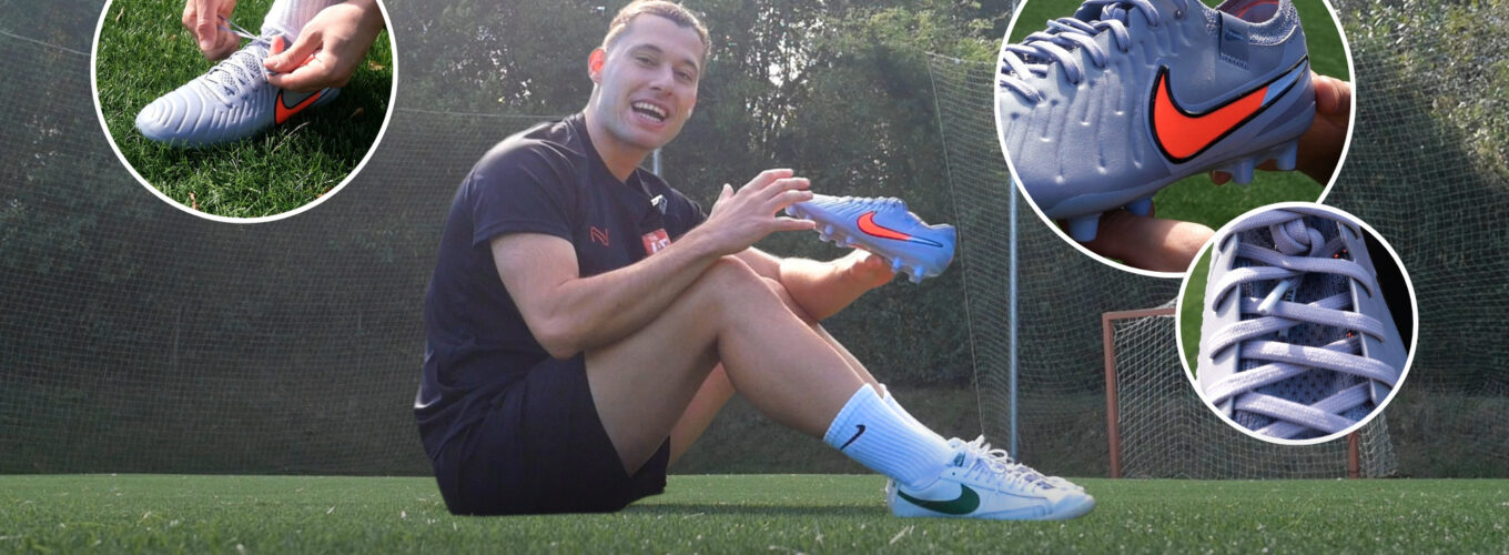 Detalle de la suela AG-Pro de las Nike Tiempo Legend 10 Elite con tacos cónicos para césped artificial