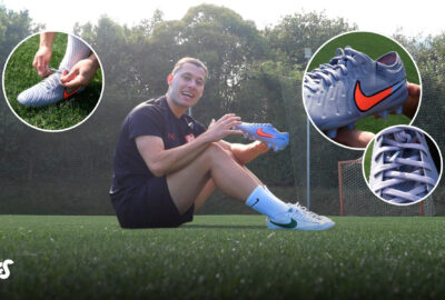 Detalle de la suela AG-Pro de las Nike Tiempo Legend 10 Elite con tacos cónicos para césped artificial