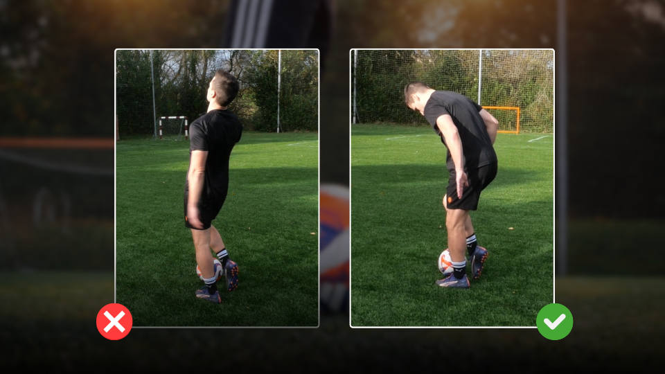 tirar con empeine y potencia