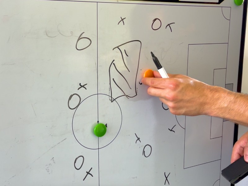 amago en fútbol para recibir