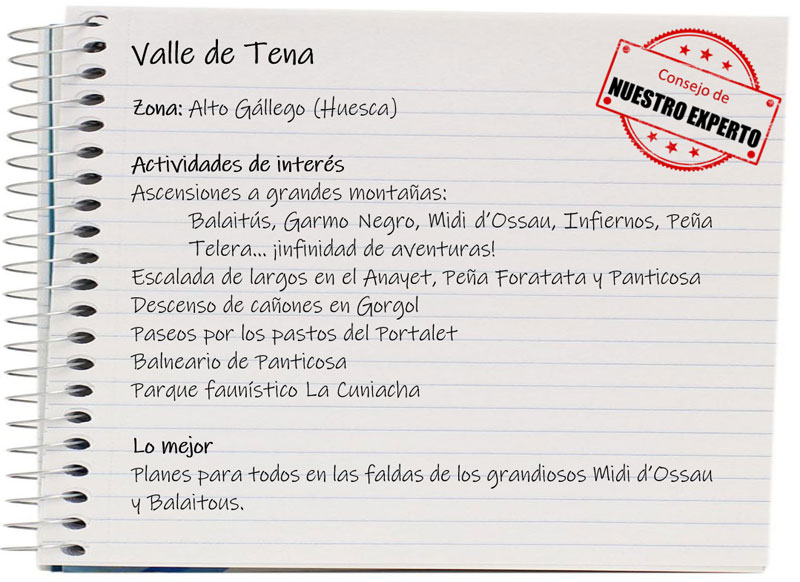Ficha valle de tena