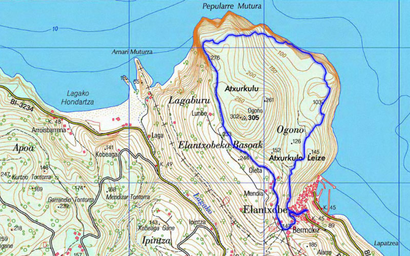 Recorrido circular Ruta a Talaia, el mirador de Ogoño