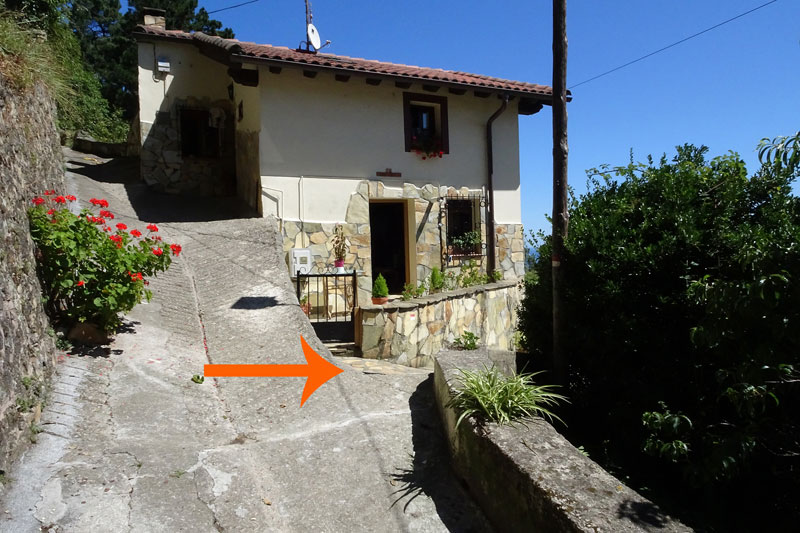 Segunda desviación de la ruta a Talaia