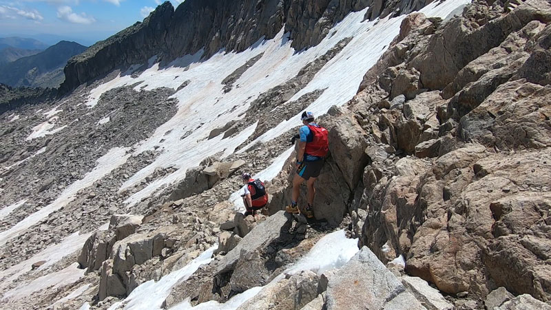 primer tramo descendiendo de cima