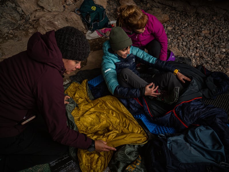 mantenimiento de los sacos de dormir