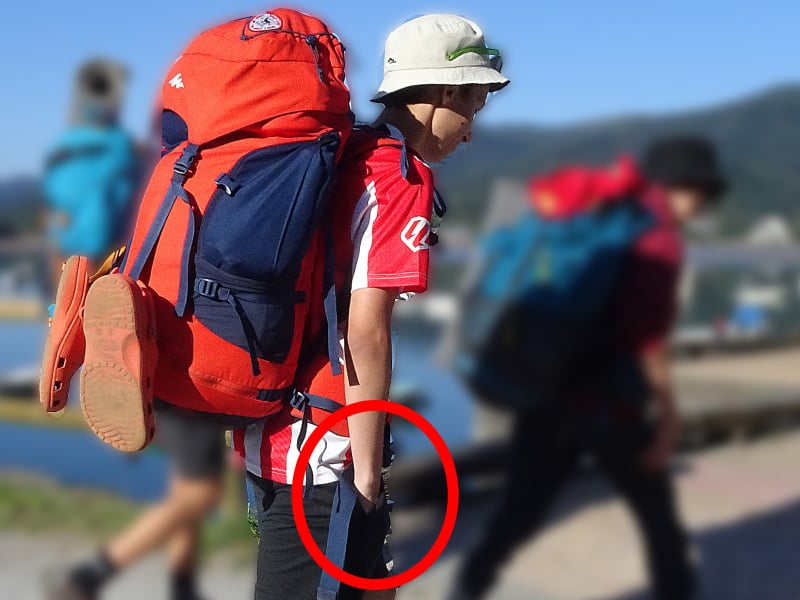 Las manos al caminar