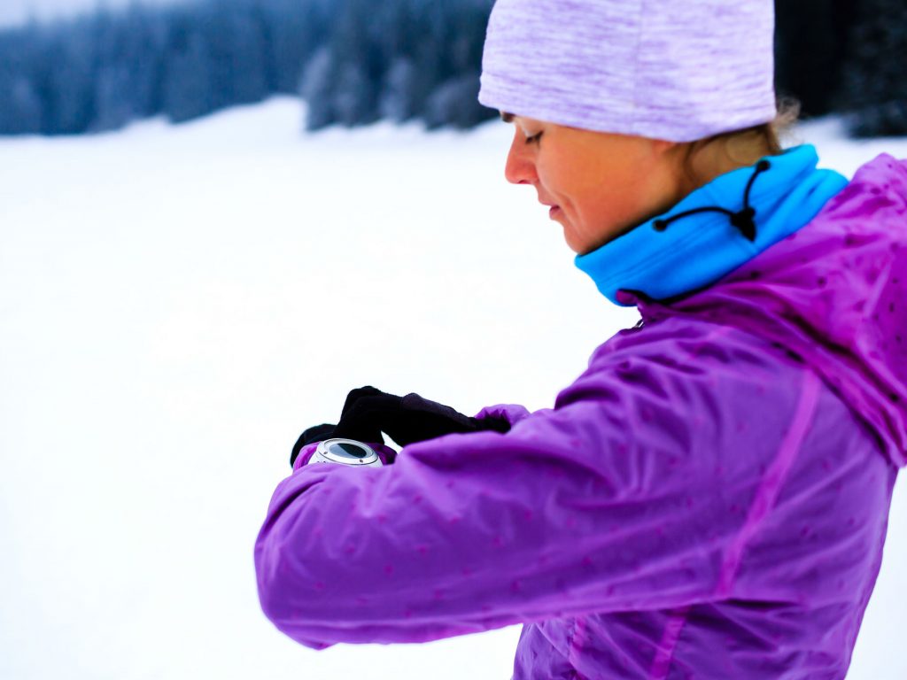 correr por la nieve