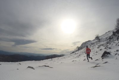 correr por la nieve