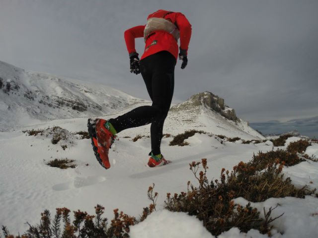 correr por la nieve