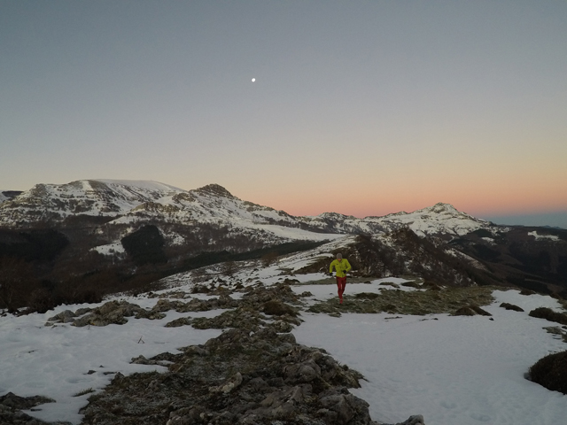 correr por la nieve