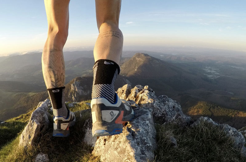 En la montaña con las Salomon de trail running