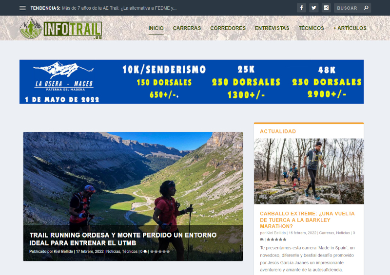 webs y blogs de running