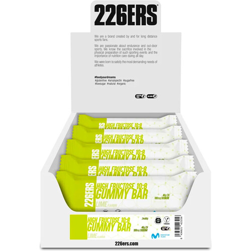 226ERS CAJA HIGH FRUCTOSE GUMMY BAR 60G LIME
