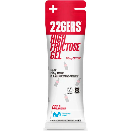 226ERS CAJAHIGH FRUCTOSE GEL 80G COLA 100MG CAFFEINE