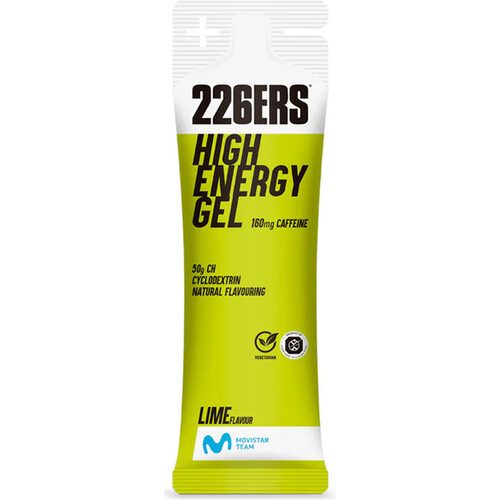 226ERS HIGH ENERGY GEL 76G CAFFEINE 160MG LIME