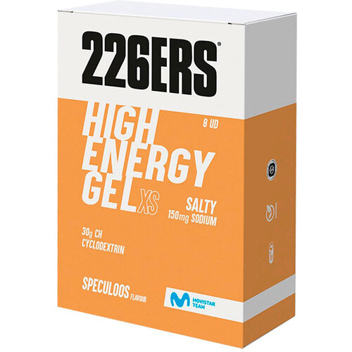 226ERS HIGH ENERGY GEL PACK 8X45G SALTY 150MG SPECULOOS