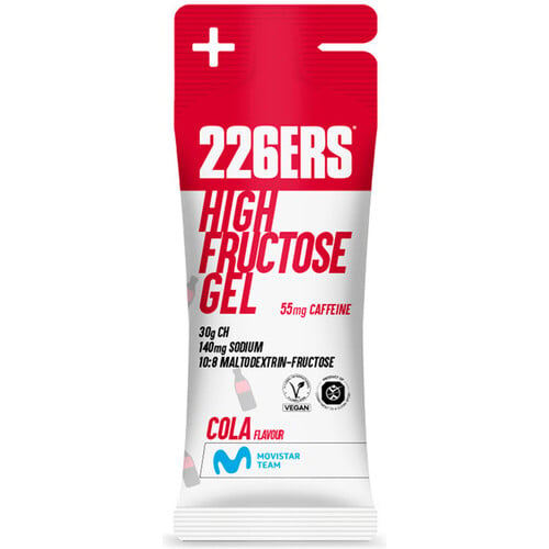 226ers energía instantánea HIGH FRUCTOSE GEL 44G CAFFEINE 55MG 