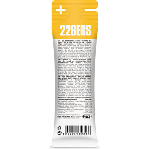 226ERS HIGH FRUCTOSE GEL 80 GR BANANA