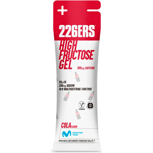 226ERS HIGH FRUCTOSE GEL PACK 6X80G CAFFEINE 100MG COLA