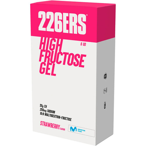 226ERS HIGH FRUCTOSE GEL PACK 6X80G STRAWBERRY