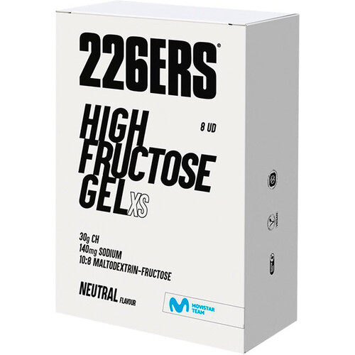 226ERS HIGH FRUCTOSE GEL PACK 8X44G NEUTRAL