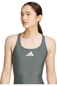 adidas bañador natación mujer 3 STRIPESS VERDE 03