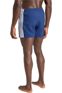 adidas bañador playa hombre 3 STRIPES AZUL vista trasera