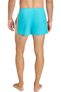 adidas bañador playa hombre 3 STRIPES SWIM AZUL vista trasera