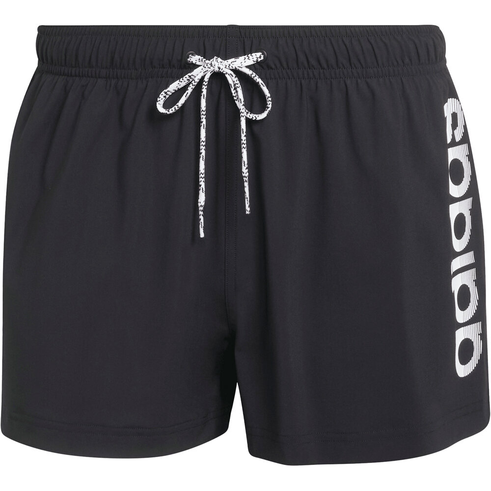 adidas bañador playa hombre LOGO STRETCHY KNIT SWIM 3 INCH NEGRO 04