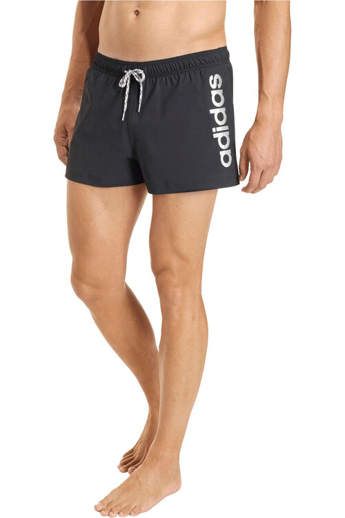 ADIDAS LOGO STRETCHY KNIT SWIM 3 INCH negro