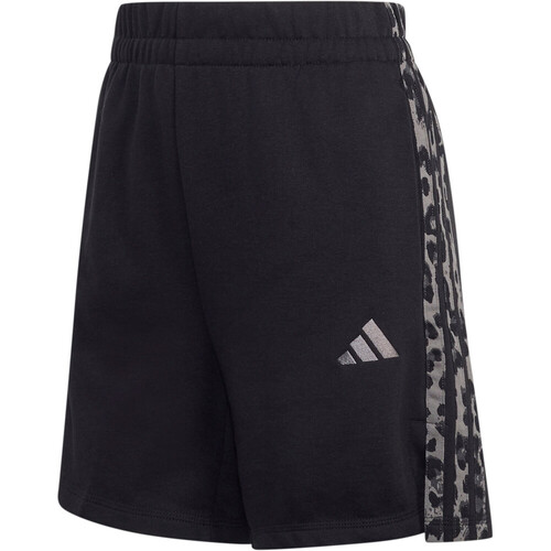 adidas bermuda mujer Pantaln corto Ess 3S print animal NEGRO
