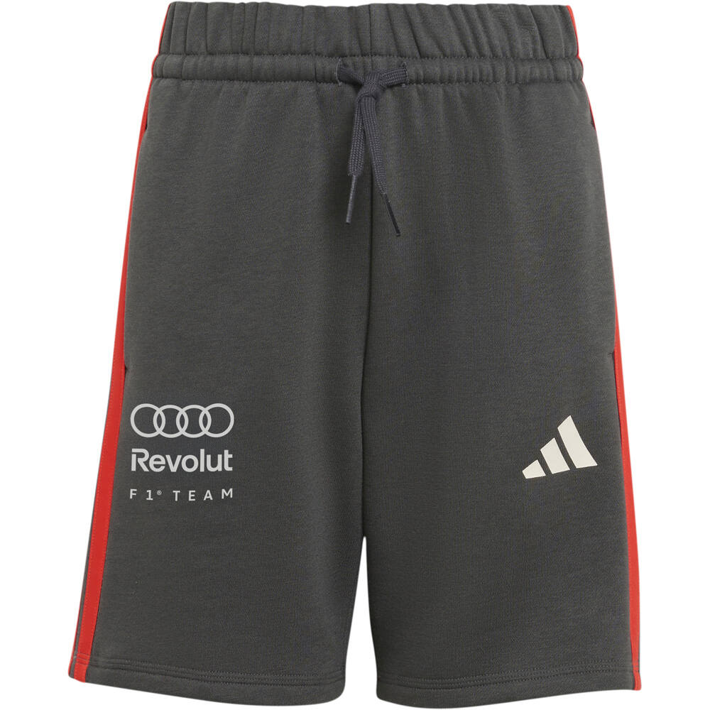 adidas bermuda niño AUDI FORMULA ONE TEAM DNA NARANJA vista frontal