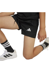 adidas bermuda niño ESSENTIALS CLIMACOOL NEGRO vista detalle