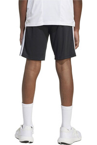 adidas bermuda niño TRAIN ESSENTIALS 3-STRIPES NEGRO vista trasera