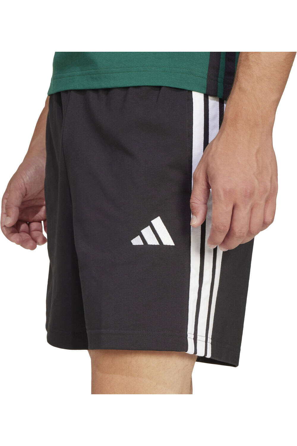 adidas bermudas hombre ESSENTIALS 3 STRIPES NEGRO 03