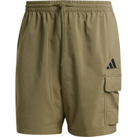 adidas bermudas hombre ESSENTIALS SMALL LOGO CHELSEA VERDE 05