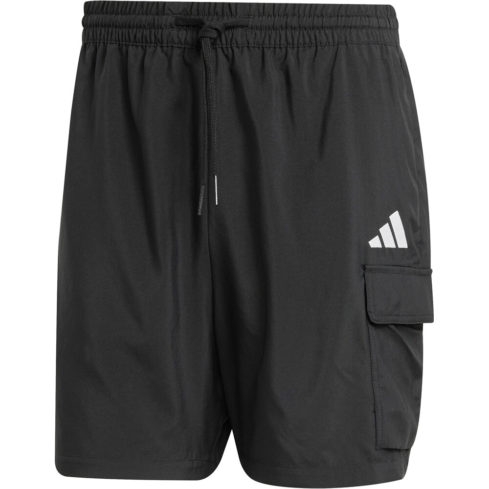 adidas bermudas hombre ESSENTIALS SMALL LOGO NEGRO 05