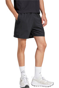 adidas bermudas hombre ESSENTIALS SMALL LOGO NEGRO vista detalle