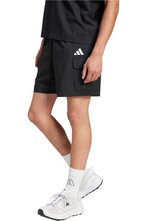 adidas bermudas hombre ESSENTIALS SMALL LOGO NEGRO