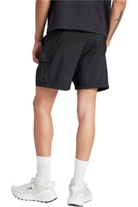 adidas bermudas hombre ESSENTIALS SMALL LOGO NEGRO vista trasera