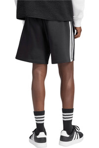 adidas bermudas hombre M 3S FT SHO 7 NEGRO vista trasera