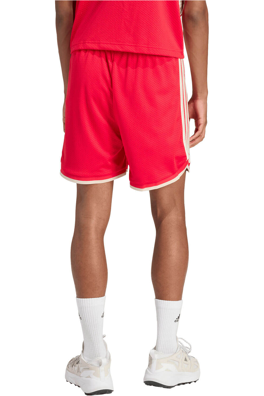 adidas bermudas hombre STADIUM MESH ROSA vista trasera