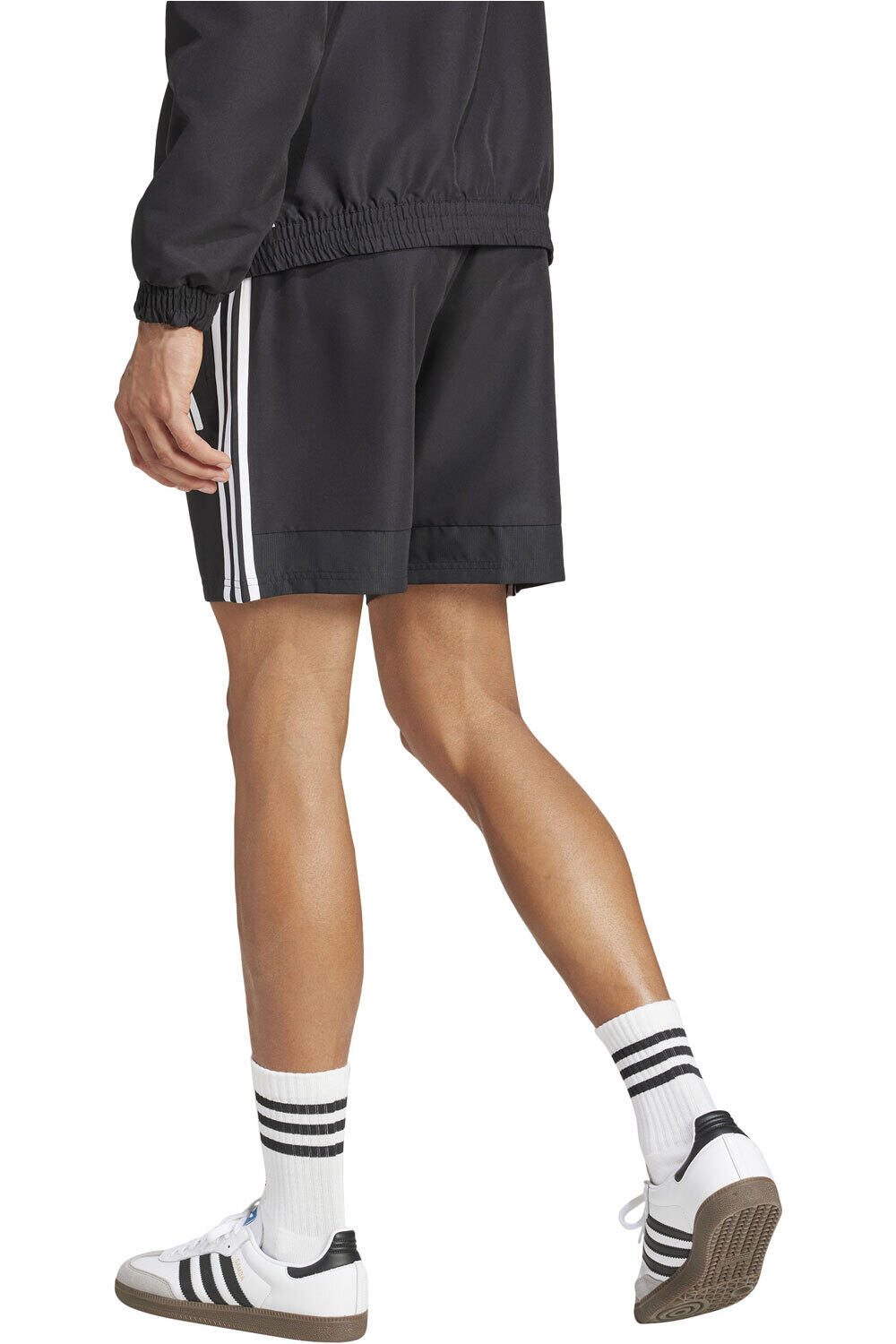 adidas bermudas hombre TIRO25 ESSENTIALS NEGRO vista trasera
