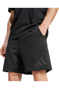adidas bermudas hombre Z.N.E. NEGRO vista detalle
