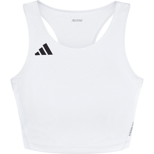 adidas body running mujer ADIZERO ESSENTIALS CROP BLANCO