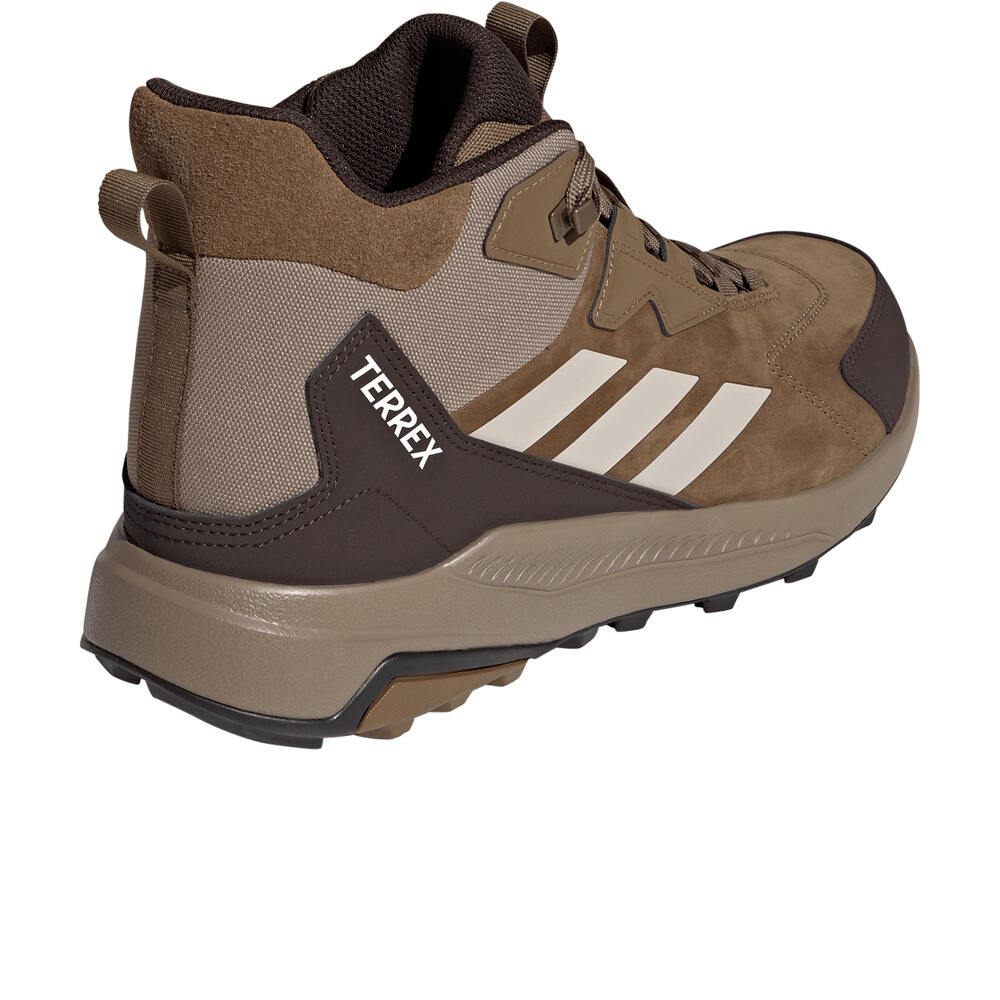 adidas bota trekking hombre TERREX ANYLANDER LEATHER MID MARRON vista trasera