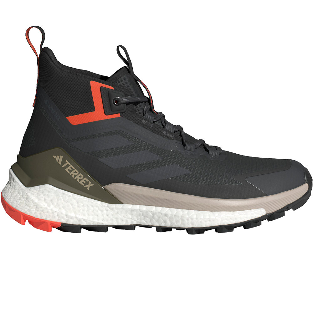 adidas bota trekking hombre TERREX FREE HIKER 2 GORE-TEX NEGRO lateral exterior