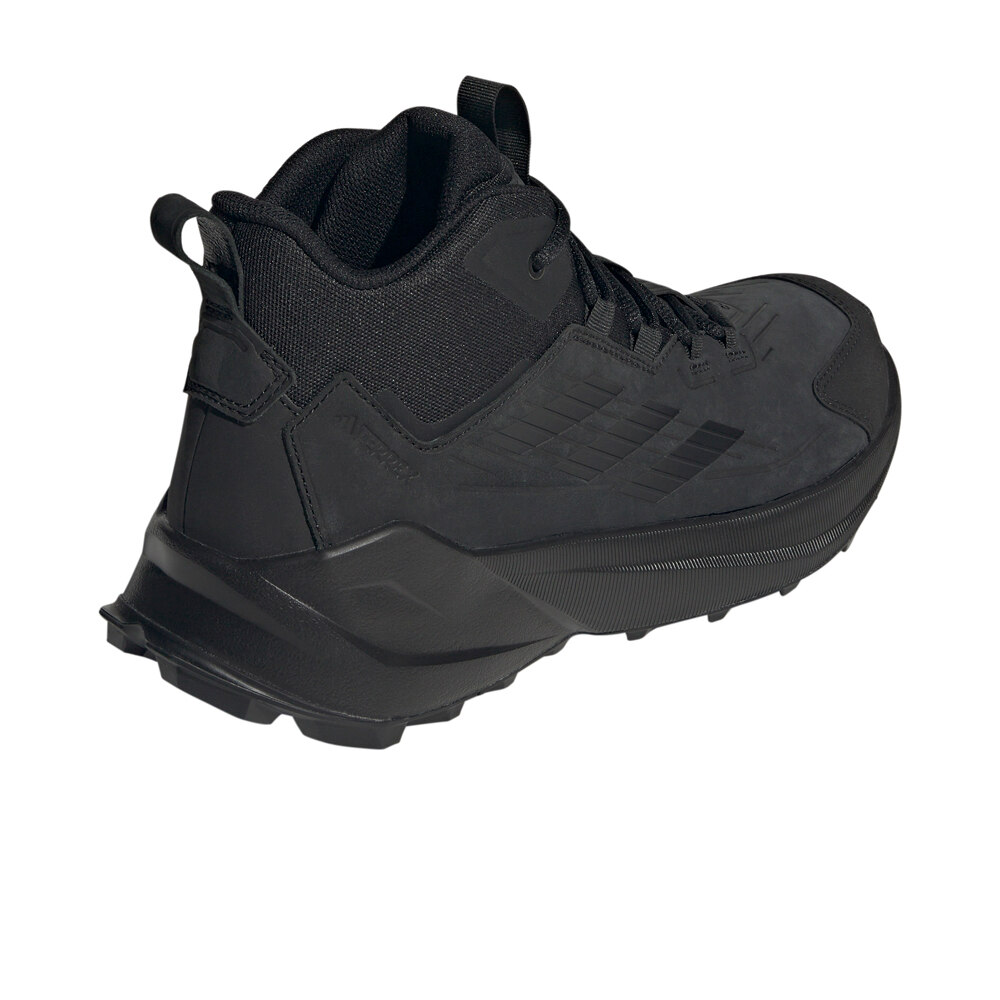 adidas bota trekking hombre TERREX TRAILMAKER 2 MID LEA NEGRO vista trasera