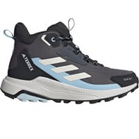 adidas bota trekking mujer TERREX ANYLANDER MID RAIN.RDY AZUL lateral exterior